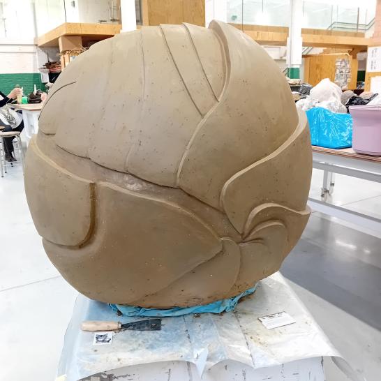 Werk uit het atelier beeldhouwen en ruimtelijke kunst