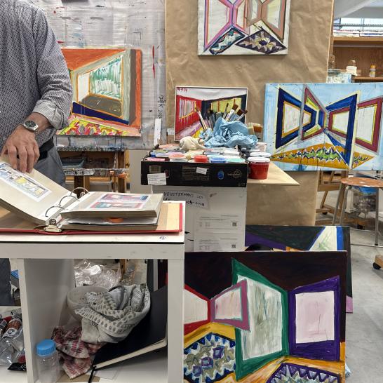 Sfeerbeeld van werk uit het atelier Crossover
