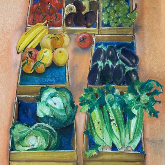 Werk van een leerling uit het atelier initiatie Zoersel