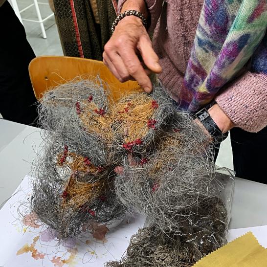 Werk uit het atelier textielkunst