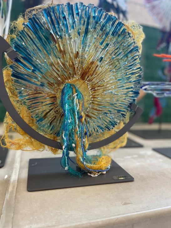 Sfeerbeeld uit het atelier glaskunst