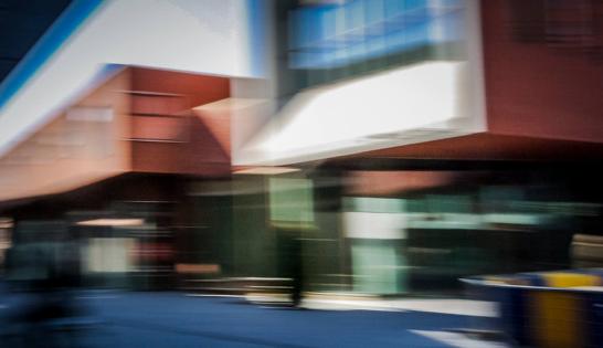 Foto van een leerling uit het atelier fotokunst