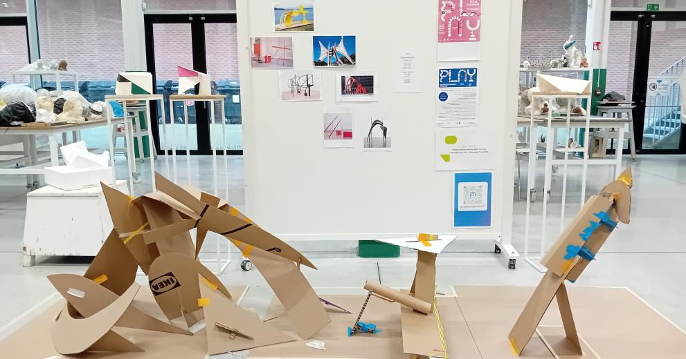 Atelier beeldhouwen en ruimtelijke kunst academie Turnhout