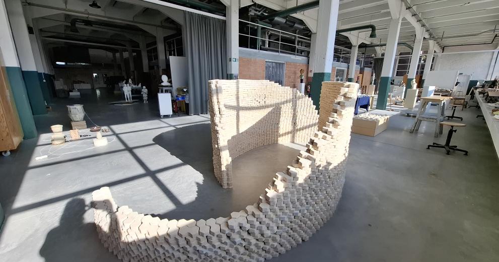 Sfeerbeeld tentoonstelling laureaat prijs van de stad
