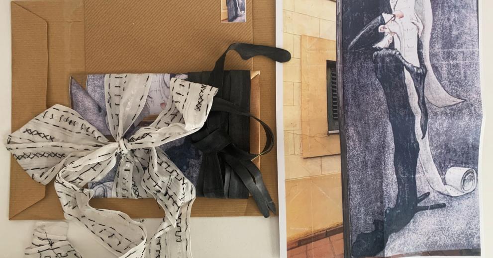 Werk uit het atelier textielkunst