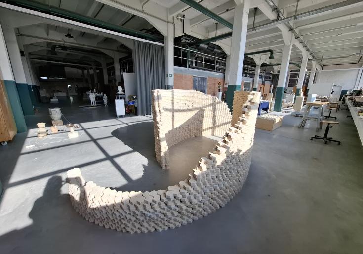 Sfeerbeeld tentoonstelling laureaat prijs van de stad