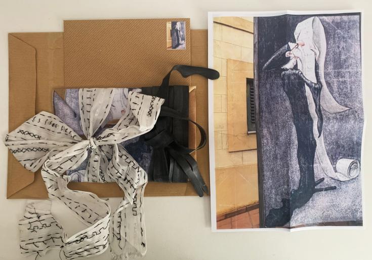 Werk uit het atelier textielkunst